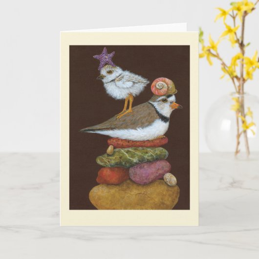 Beach Uitzicht kaart (Gele Bloem)