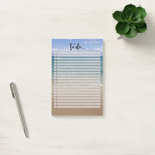 Beach Uitzicht om lijst uit te voeren Post-it® Notes (Kantoor)