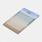 Beach Uitzicht om lijst uit te voeren Post-it® Notes (Schuin)