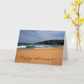 Beach uitzicht pensioen kaart (Gele Bloem)