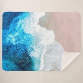 Beach Uitzicht Sherpa Deken (Voorkant (horizontaal))