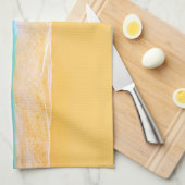 Beach uitzicht theedoek (Quarter Fold)