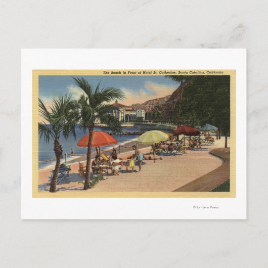 Beach Uitzicht voor Hotel St. Catherine Briefkaart (Voorkant)