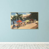 Beach Uitzicht voor Hotel St. Catherine Canvas Afdruk (Insitu (Houten vloer))