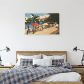 Beach Uitzicht voor Hotel St. Catherine Canvas Afdruk (Insitu (Slaapkamer))