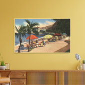 Beach Uitzicht voor Hotel St. Catherine Canvas Afdruk (Insitu (Woonkamer))