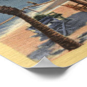 Beach Uitzicht voor Hotel St. Catherine Poster (Hoek)