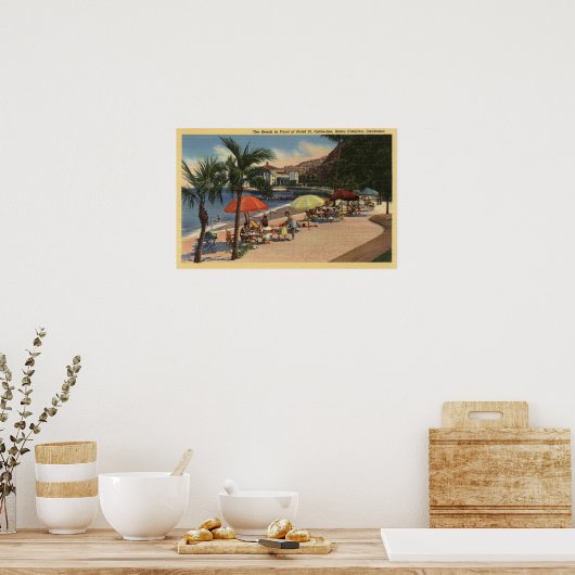 Beach Uitzicht voor Hotel St. Catherine Poster (Keuken)