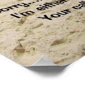 Beach Umberella poster (Hoek)