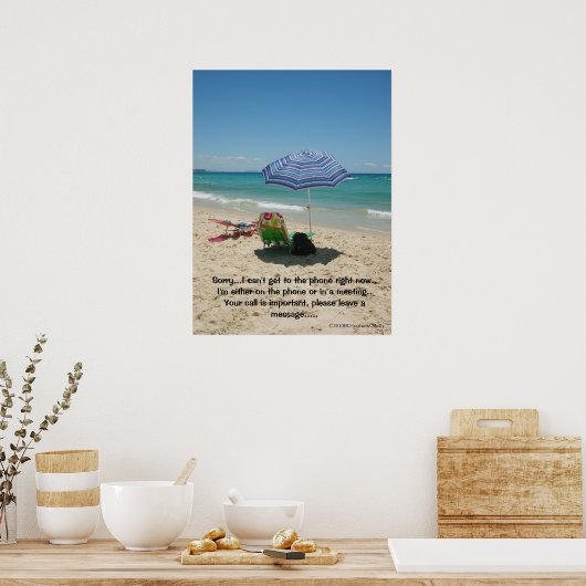 Beach Umberella poster (Keuken)