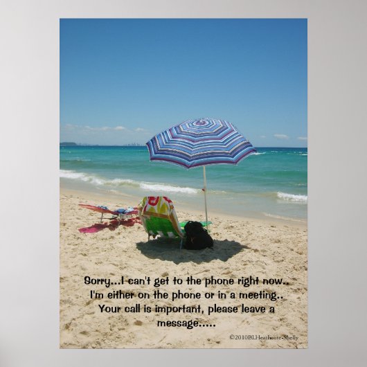 Beach Umberella poster (Voorkant)