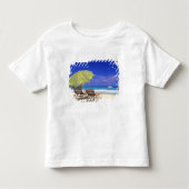 Beach Umbrella, Abaco, Bahamas Kinder Shirts (Voorkant)