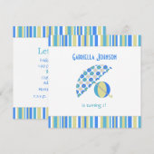 Beach Umbrella Birthday Party Invitation Kaart (Voorkant / Achterkant)