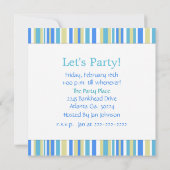 Beach Umbrella Birthday Party Invitation Kaart (Achterkant)