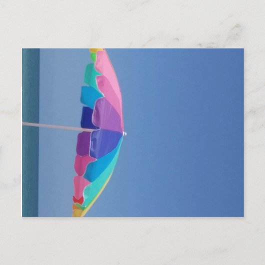 Beach umbrella briefkaart (Voorkant)
