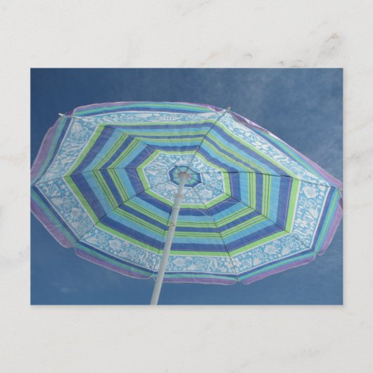 Beach Umbrella Briefkaart (Voorkant)