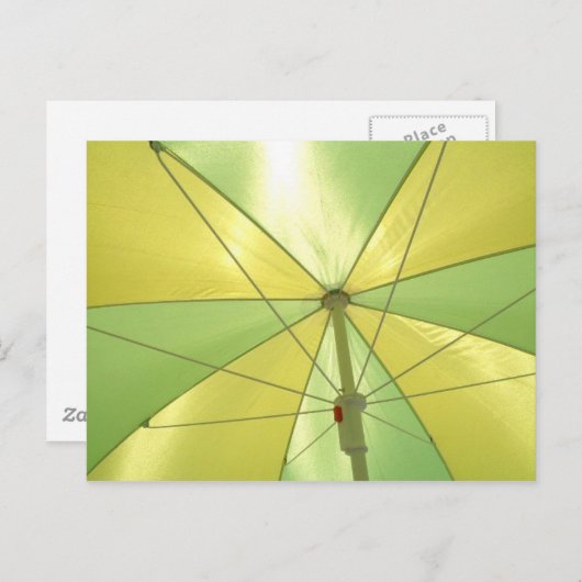 Beach Umbrella Briefkaart (Voorkant / Achterkant)