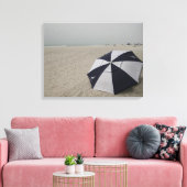 Beach Umbrella Canvas Afdruk (Insitu (Woonkamer))