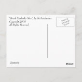 "Beach Umbrella Glow", Jones Beach, NY Briefkaart (Achterkant)