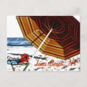 "Beach Umbrella Glow", Jones Beach, NY Briefkaart (Voorkant)