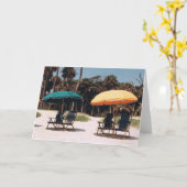Beach Umbrella Note Kaart (Gele Bloem)