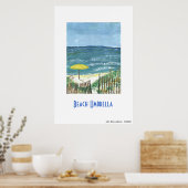 Beach Umbrella Poster (Keuken)