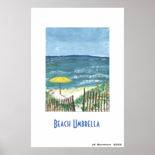 Beach Umbrella Poster (Voorkant)