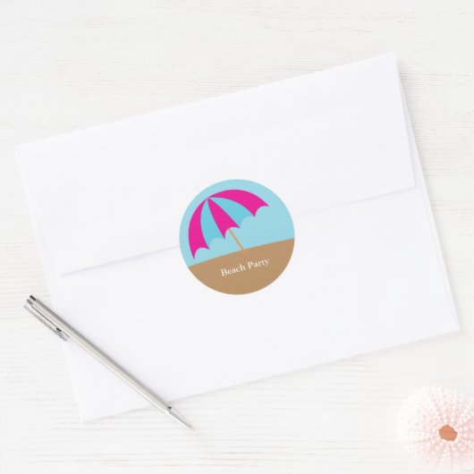 Beach Umbrella Stickers (Envelop)
