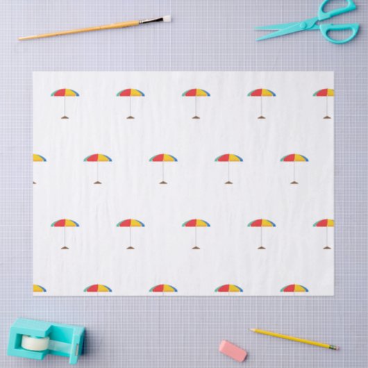 Beach Umbrella-weefselpapier Tissuepapier (Craft)