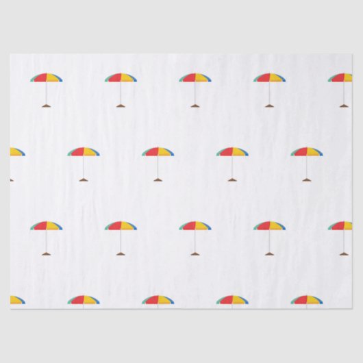 Beach Umbrella-weefselpapier Tissuepapier (Voorkant)