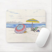 BEACH UMBRELLAS mousepad Muismat (Met muis)