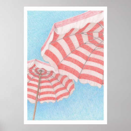 Beach Umbrellas Poster (Voorkant)