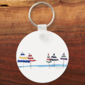 Beach Umbrellas Sleutelhanger (Voorkant)