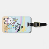 Beach Unicorn Bagagelabel (Voorkant horizontaal)