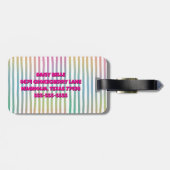 Beach Unicorn Bagagelabel (Achterkant horizontaal)