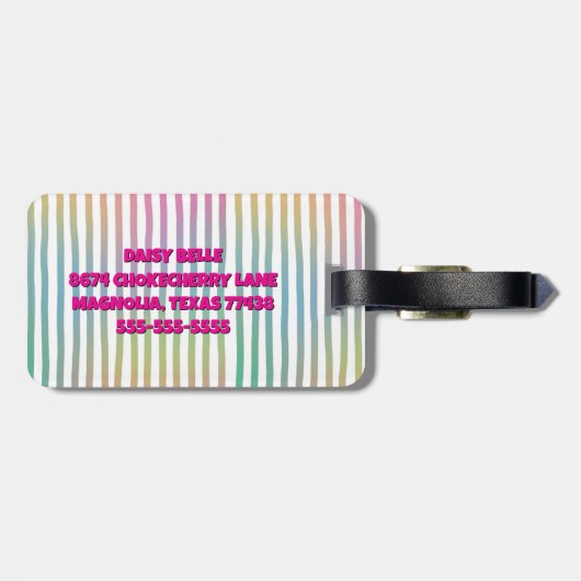 Beach Unicorn Bagagelabel (Achterkant horizontaal)