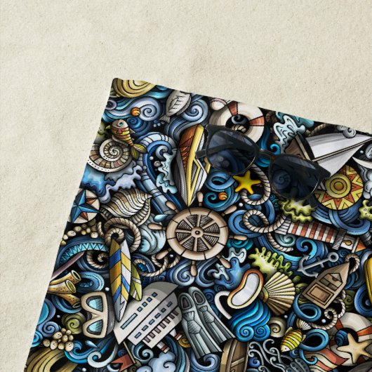 Beach Vacation Beach Towel Strandlaken (In situ)