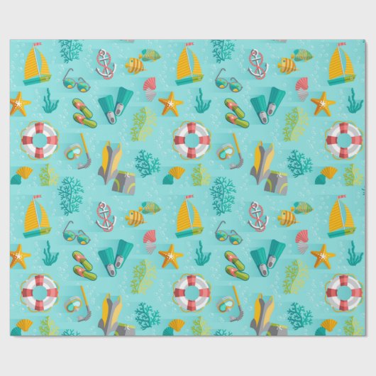 Beach Vacation Cadeaupapier (Vlak)