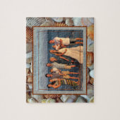 Beach Vacation foto van de familie Legpuzzel (Verticaal)