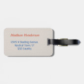 Beach Vacation | Funny Nautical Pun | Zeilboten Bagagelabel (Achterkant horizontaal)