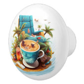 Beach Vacation Keramische Knop (Rechts)