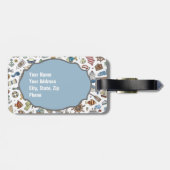 Beach Vacation, Nautical Threaded Bagagelabel (Achterkant horizontaal)