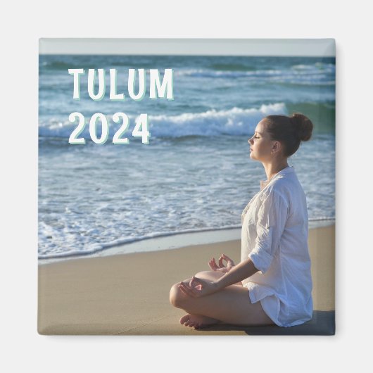 Beach Vacation Photo Magneet (Voorkant)