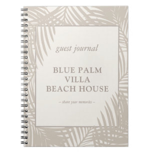 Beach Vacation Rental Guest Journal Notitieboek