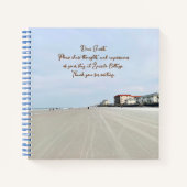 Beach Vacation Rental Guest Notitieboek Review (Voorkant)