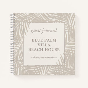 Beach Vacation Rental House Guest Journal-laptop Notitieboek