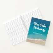 Beach Vacation Rental Retro Mod Custom Guest Book Notitieboek (Binnen)
