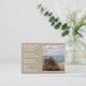 Beach Vacation Travel Agency Visitekaartje (Staand voorkant)