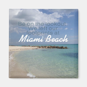 Beach Vacation Travel Souvenir Magnet Miami Etc