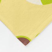 Beach vacay pattern with sunglasses and sun hat   fleece deken (Hoek)